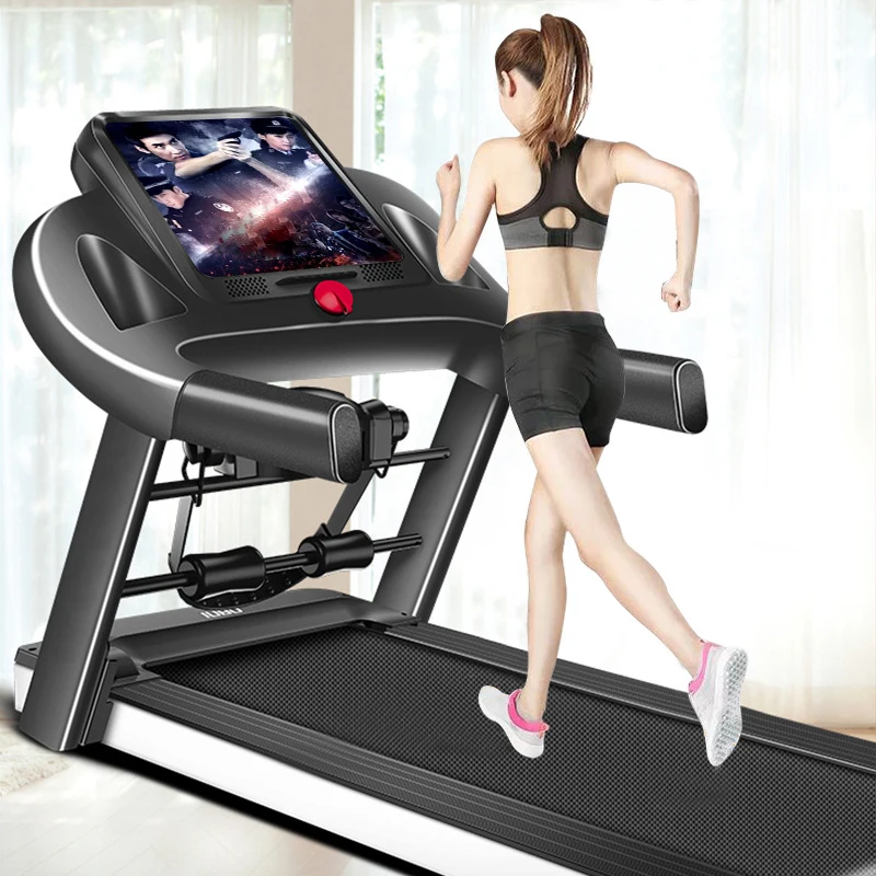 K&B Home Multifunctional Running Machine Folding Commercial Treadmill Motorized Electric Treadmill Machine Steel LCD Screen