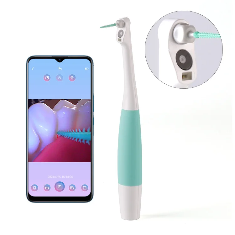 New2024 Wireless WiFi  micro intra oral camera tooth cleaner tongue scraper miswak interdental brush