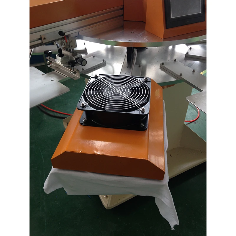 Automatic Screen Printing Machine 4 colors T-Shirt screen printer with oven