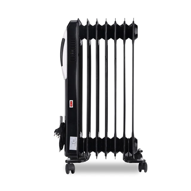 Thermal electric waste oil radiator fin heater for winter home