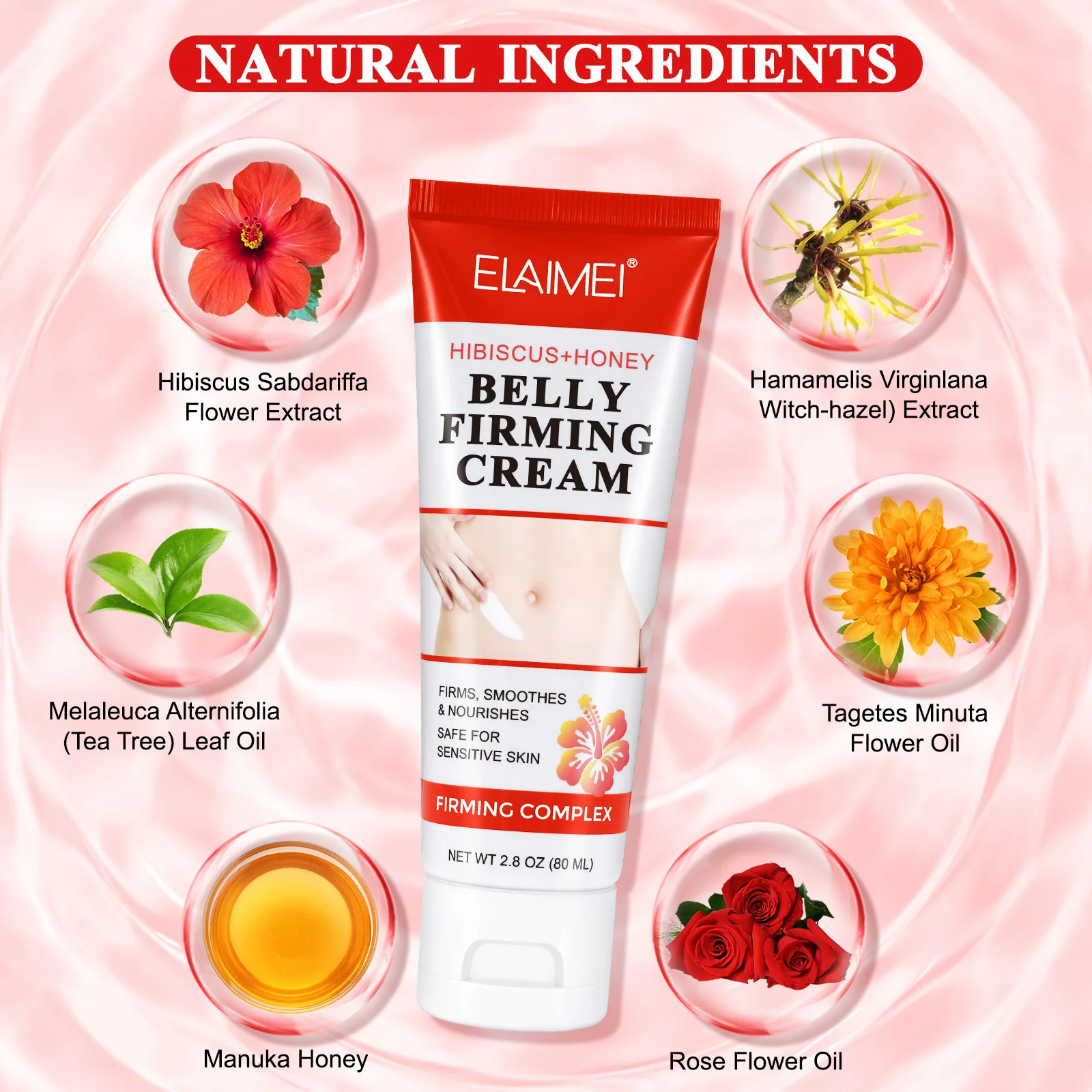 Hot Selling Belly Fat Burning Skincare Smoothing Nourishing Body Lotion Stretch Marks Cream Belly Firming Cream
