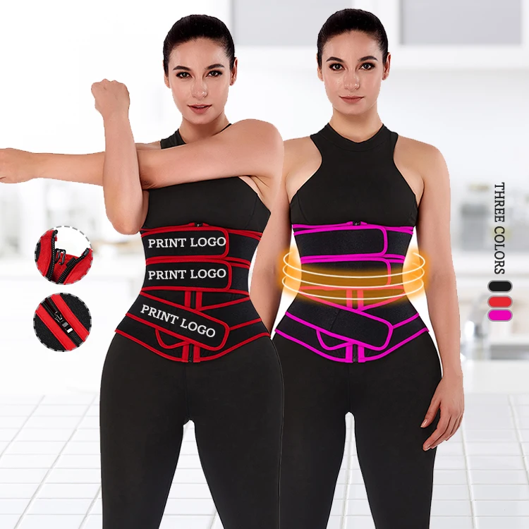 
Dropshipping Wholesale Plus Size 3 Belt Neoprene Waist Trimmer Custom Waist Trainer Shaper 