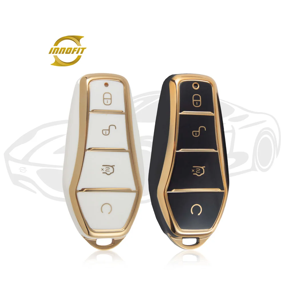 Innofit BYD1T1 In Stock Wholesale Car Key Sleeve TPU For BYD Han Ev Song Pro Qin DM i Dolphin Personalized Reasonable Price