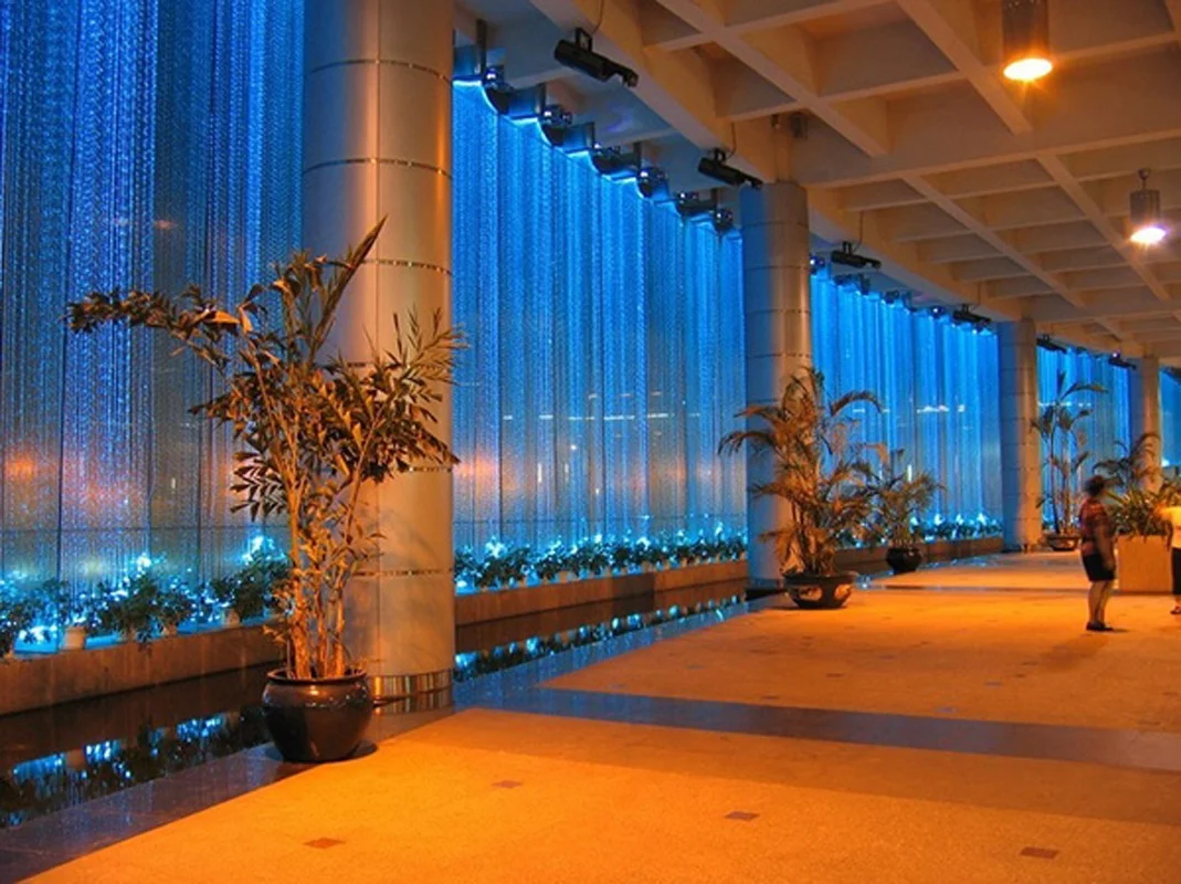 Multi-core 0.75mm sparkle light droplight optical fiber with clear sheath for interior fiber optic waterfall curtain lighting