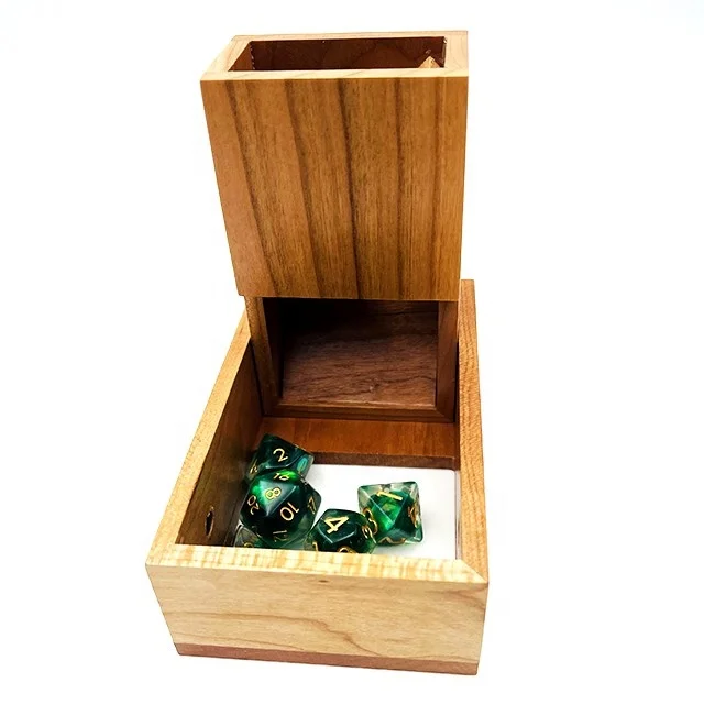  Fold Up Dice Tower Dungeon and Dragons wooden dnd dice