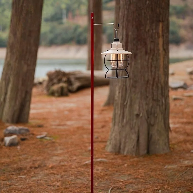 Outdoor Metal USB Rechargeable Vintage Led Camping Lantern with Power Bank