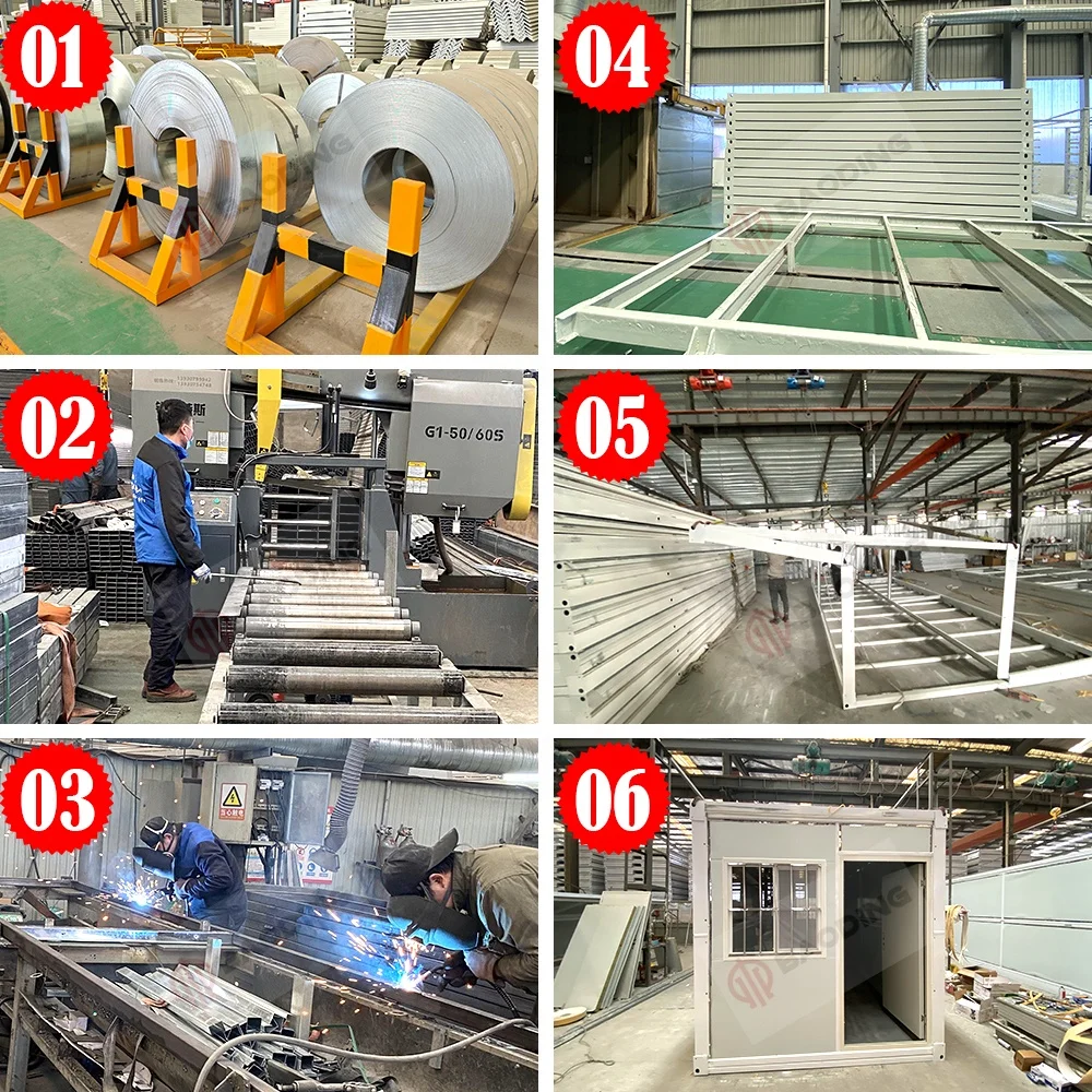 Recycled 20ft container home Customized Foldable Tiny  Folding Pack Container House