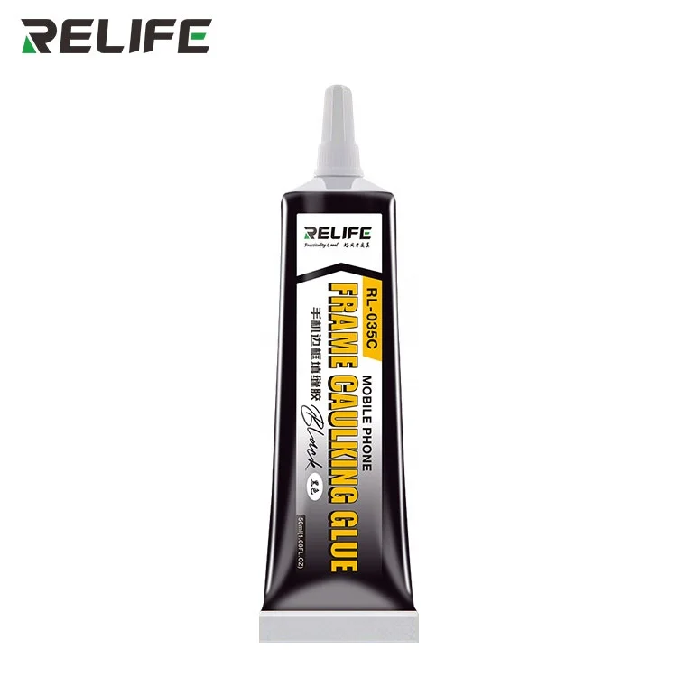 RELIFE RL-035C Mobile phone frame caulking glue Black or Transparent Glue For Mobile Phone Repair Tools