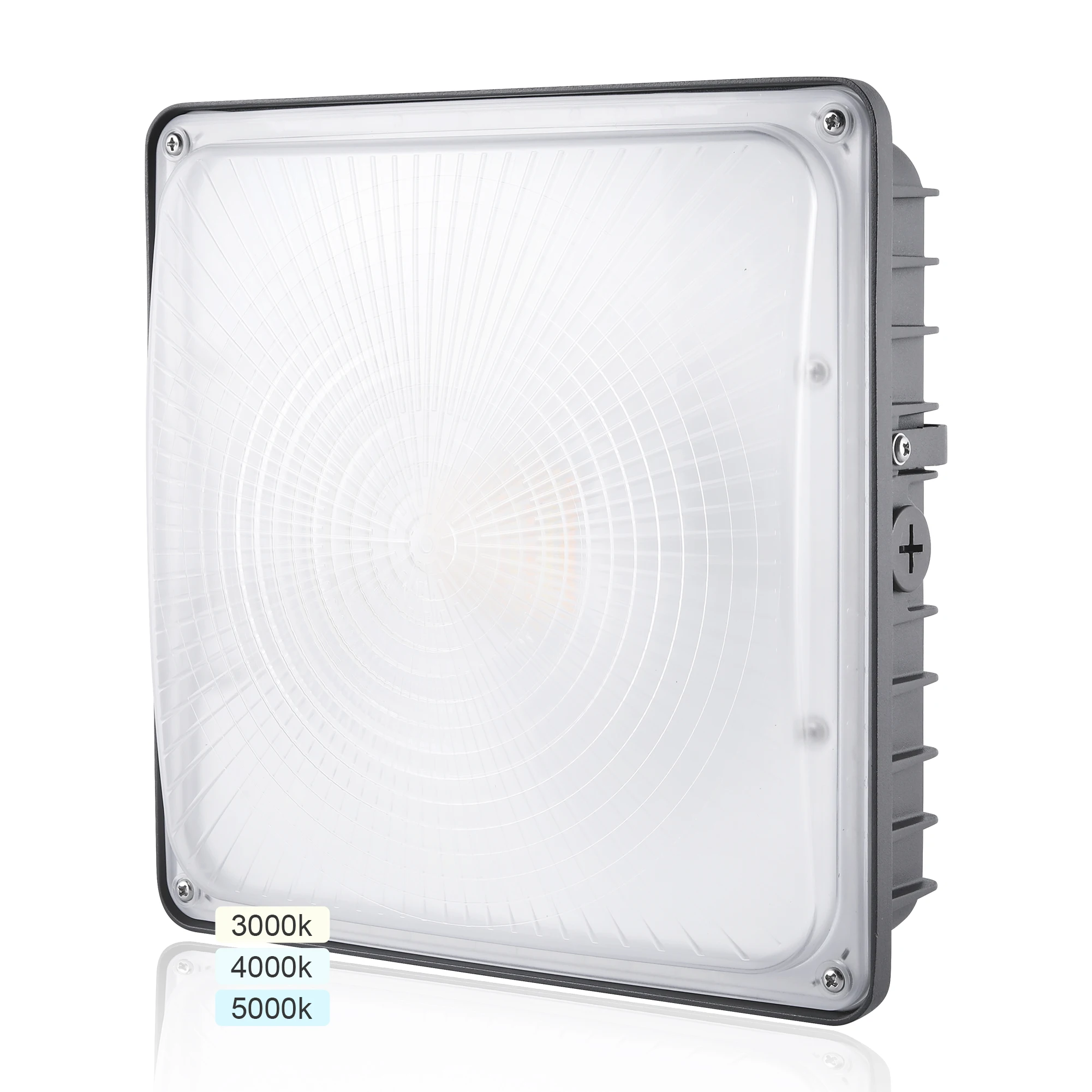 45W 60W 120W Multifunction LED Canopy Lights for Gas Stations IP65 Waterproof Outdoor Lighting ETL Certified for Warehouses