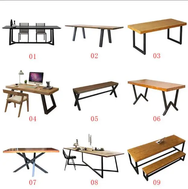 Wholesale Black Powder Coating Metal Iron S Coffee Table Cafe Desk Furniture Legs for Livingroom Home Bar