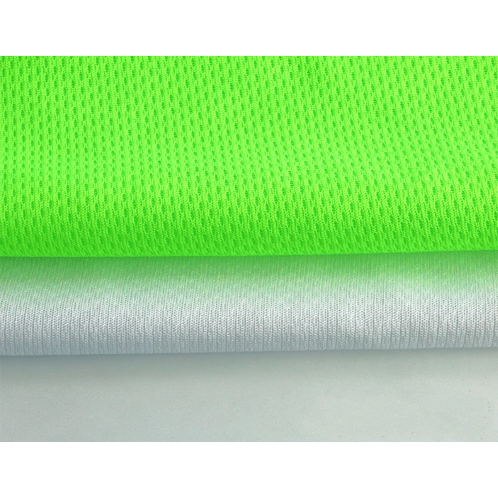 Summer Hot Sale 100% Polyester Dry Fit Fabric Eyelet Bird Eye Mesh Fabric For Sports Wear
