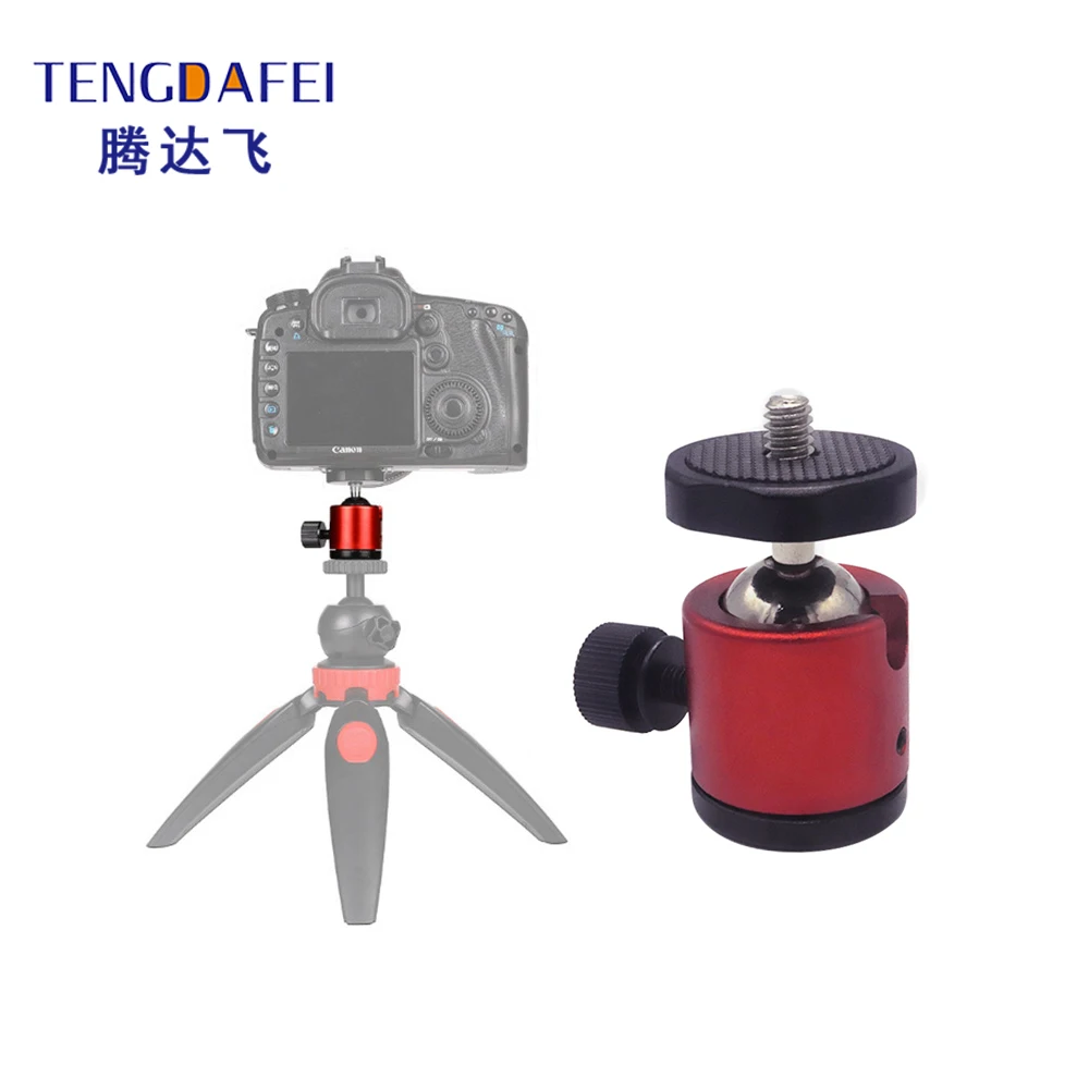 New Colorful Universal 360 Degree Swivel Rotating mini PTZ Aluminium Mini Tripod Mount Adapter ball head bolt for camera