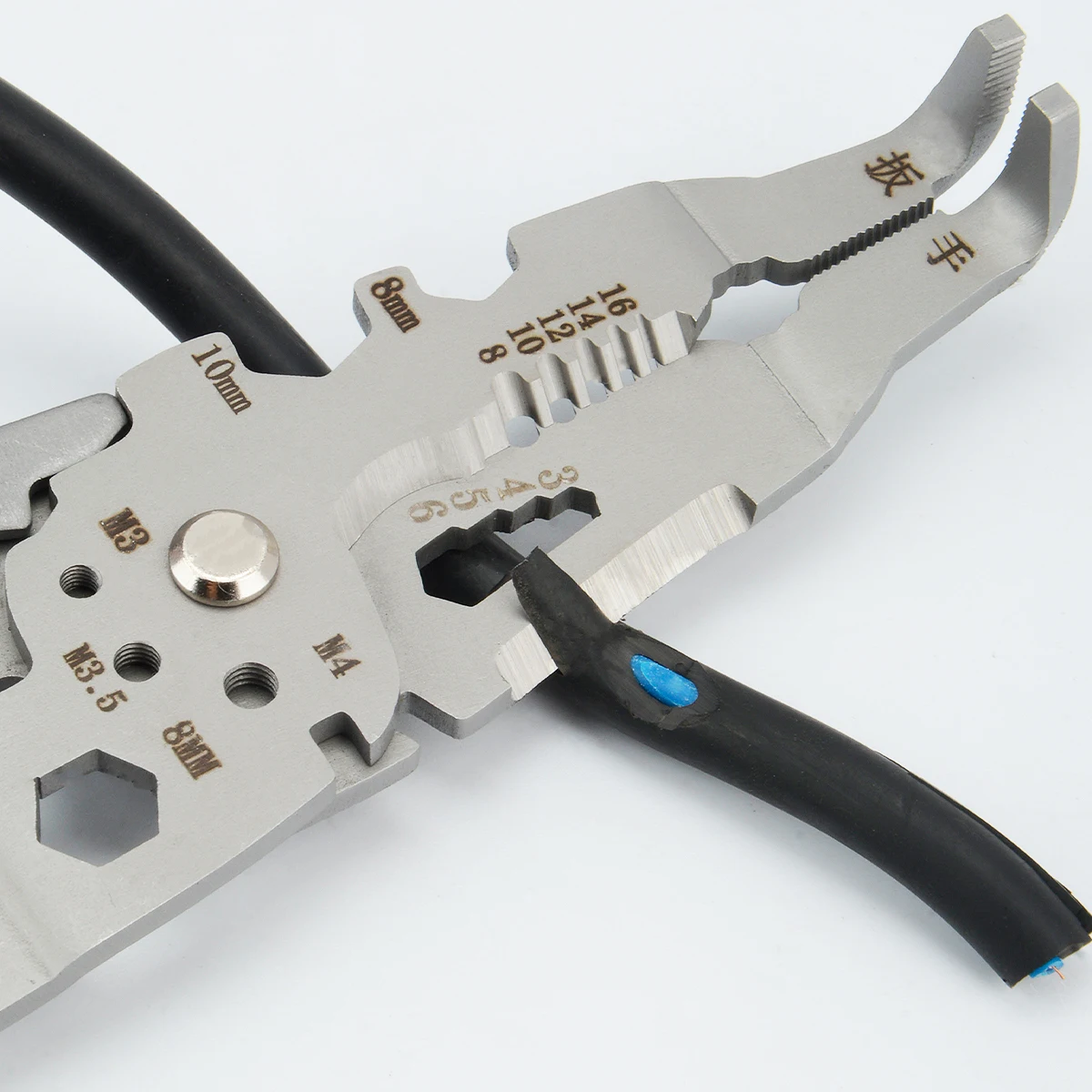 A4multifunctional wire cutter tool Electrician Plier Side Cutters Multi function Cable Stripper Cables Pliers 10 in 1