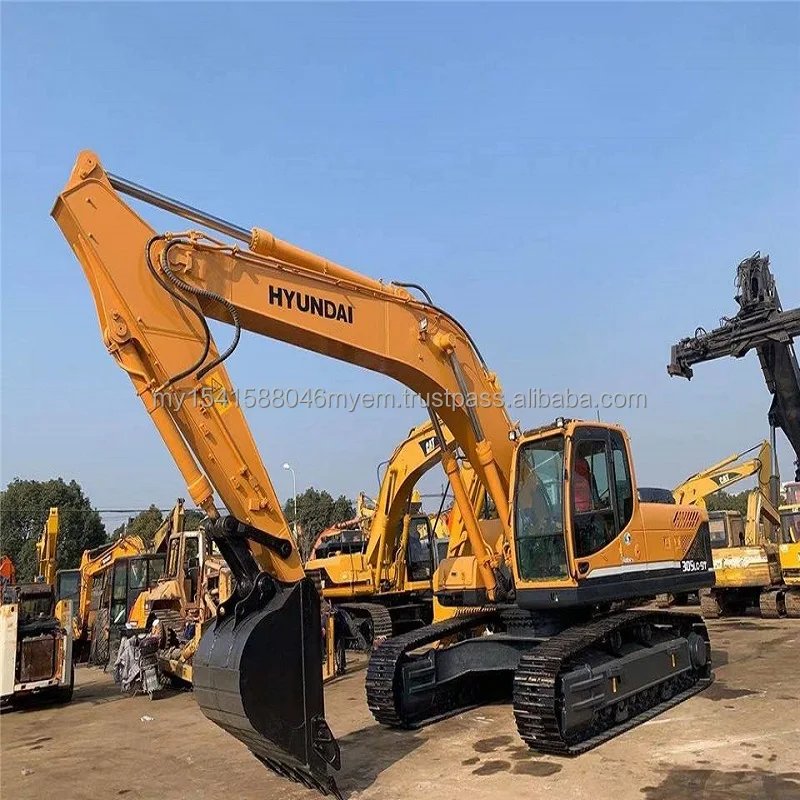 2019 Model Hyundai used excavator 305 crawler digger tractor 30ton excavator for sale