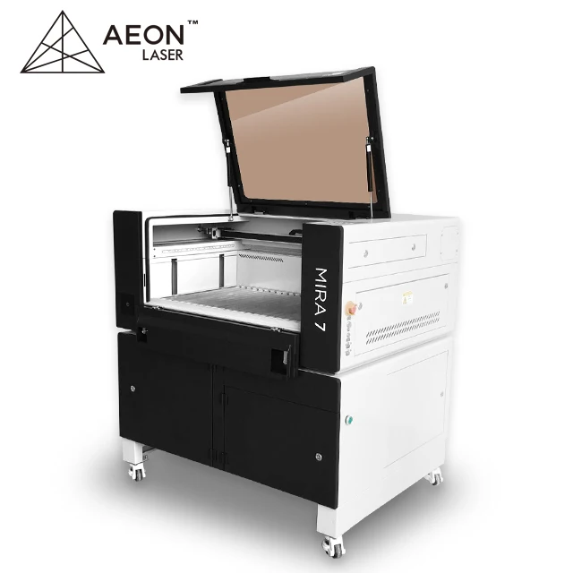 Лазерный станок Aeon Mira CO2 Настольный лазерный гравер Mira7 мощность RF30W стеклянная трубка 40w 60w 80W/AEON Лазерная