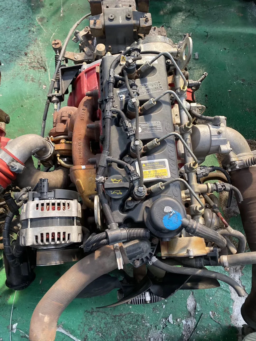Из натуральной кожи 4 цилиндра 2.8L cumminss ISF2.8 дизельный двигатель Б/у 160HP ISF2.8s2161 двигателя для Полноприводной трактор Foton Tunland самовывоз