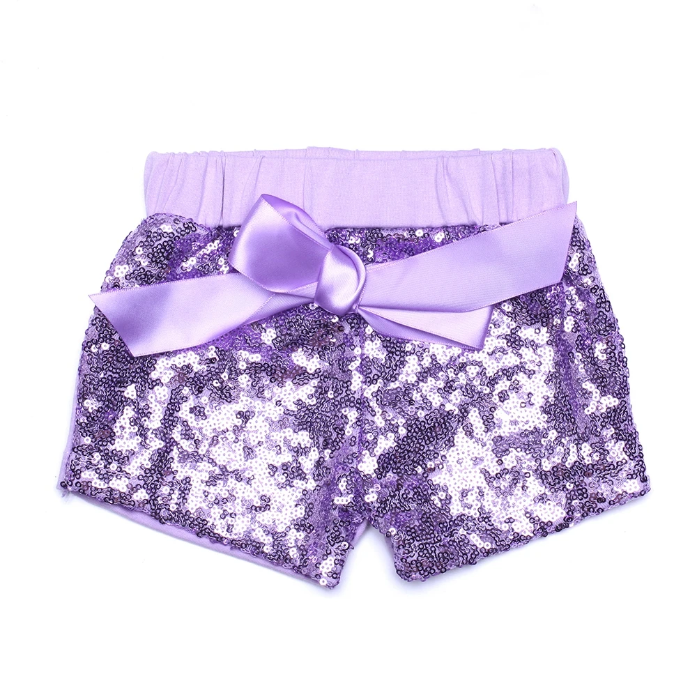 Hot selling  Baby bloomers Toddler glitter Short infant Children Solid Color capris girls sequin Shorts