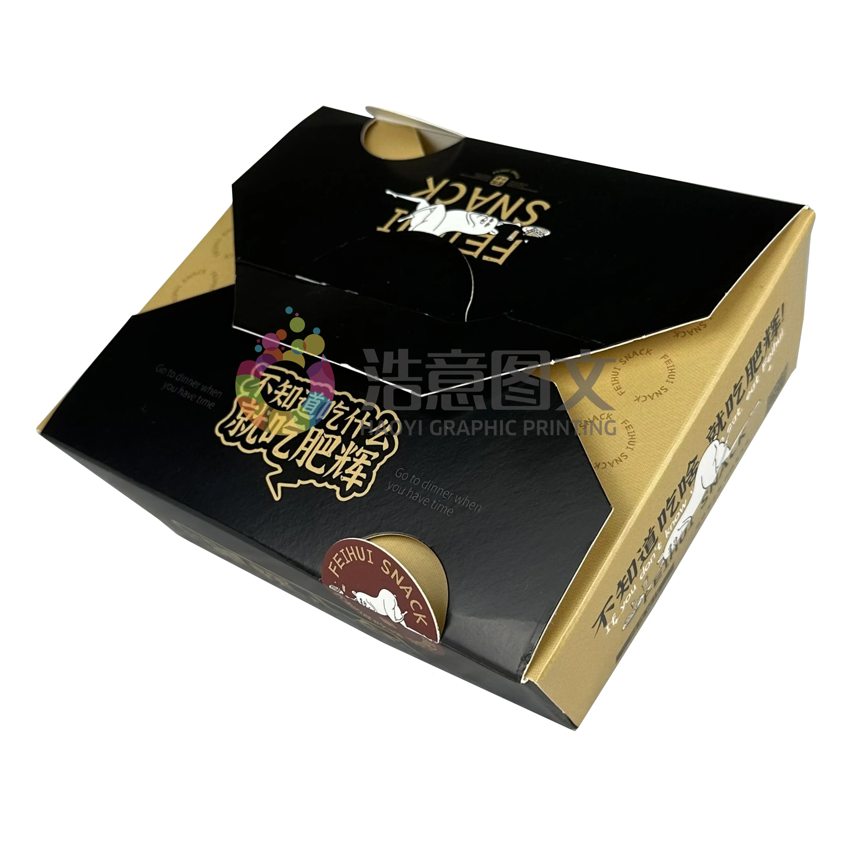 OEM Custom Cardboard Fast Food Pizza Box Nuggets Chicken Wing Packaging Lunch Box Food Boxes