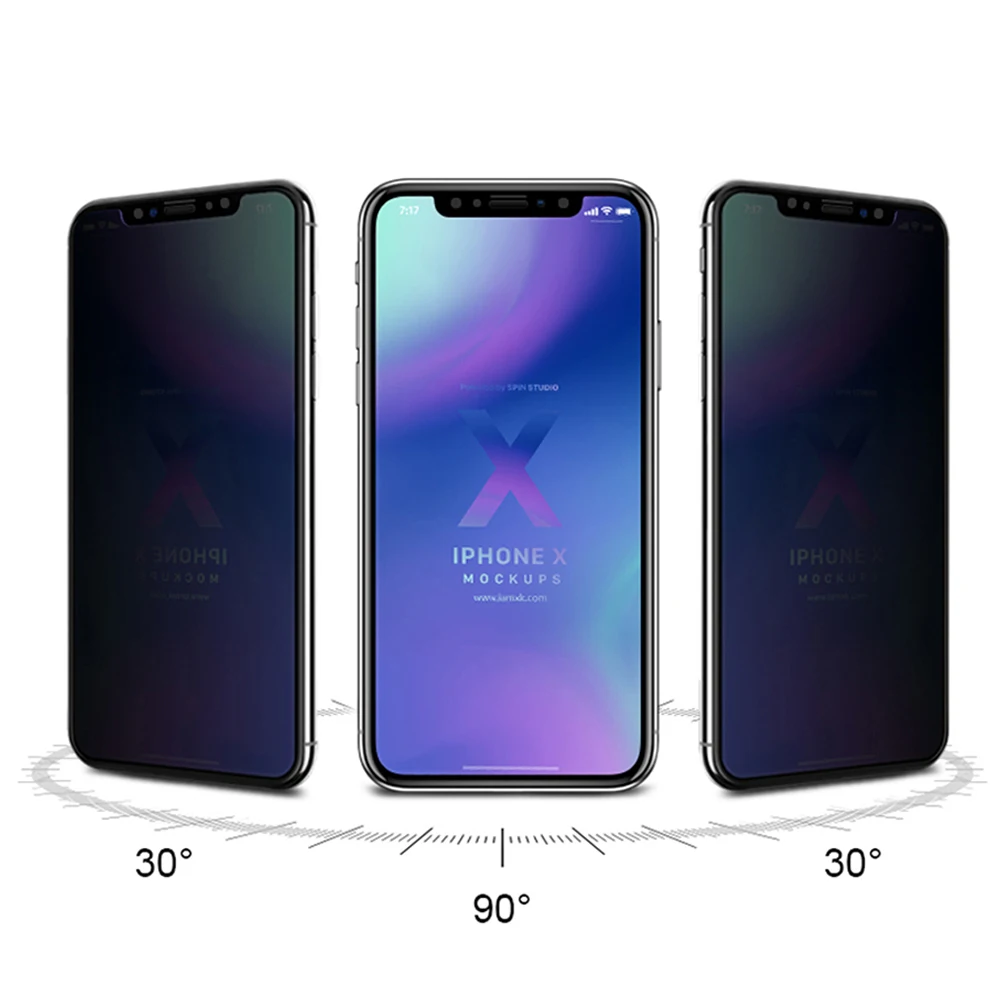 Оптовая продажа 2.5D полностью наклеиваемая поверхность мобильного пленка для защиты от солнца стеклянная лист против подглядывания сотового телефона закаленная защитная пленка (розничной упаковкой)