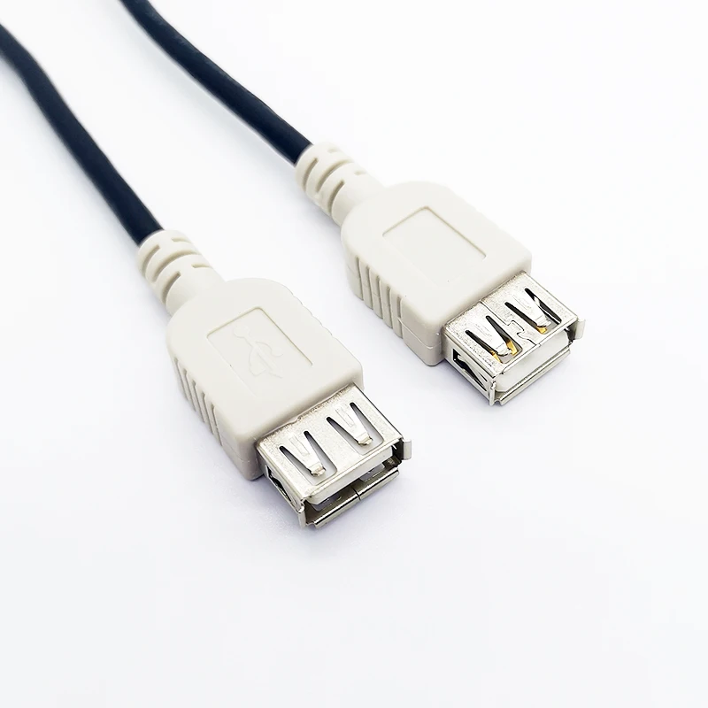 Короткий Удлинительный кабель USB-USB гнездовой разъем 2 0 штекер-гнездо USB-кабель