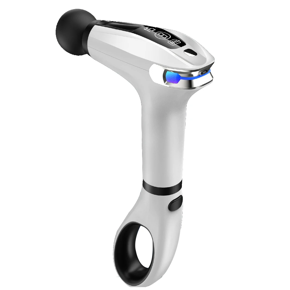Touch screen liquid crystal 4 massage heads massage gun Body Muscle Massage  electric Fascial gun