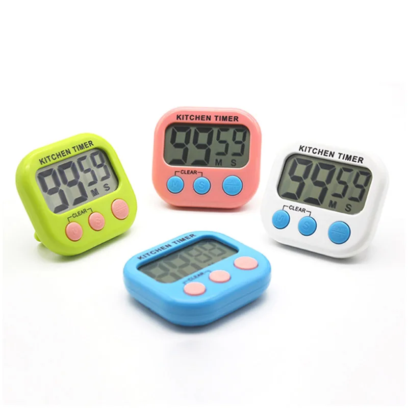 Set time reminder magnetic oven electronic digital kitchen cooking cute countdown lcd alarm timer tea study timer for promotion