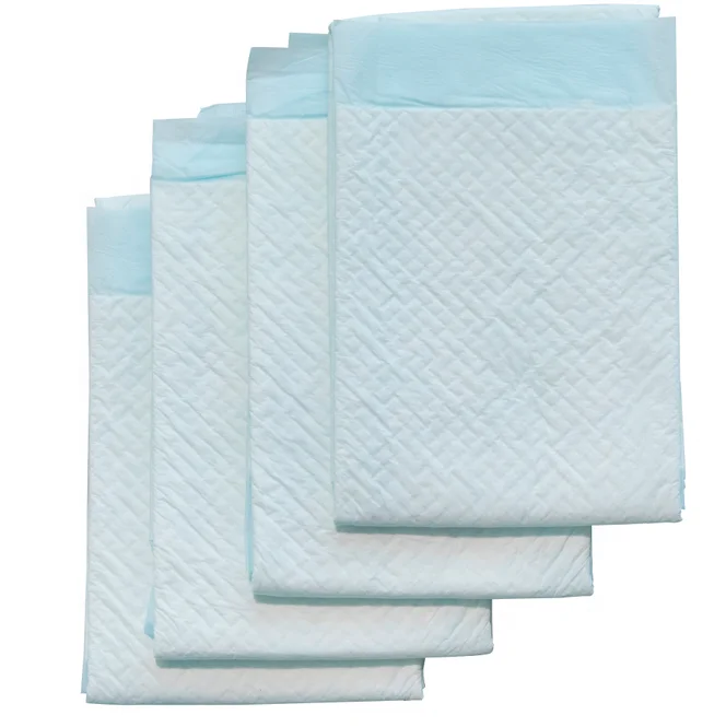 
3 layer disposable super absorbent underpad for beds with new design 