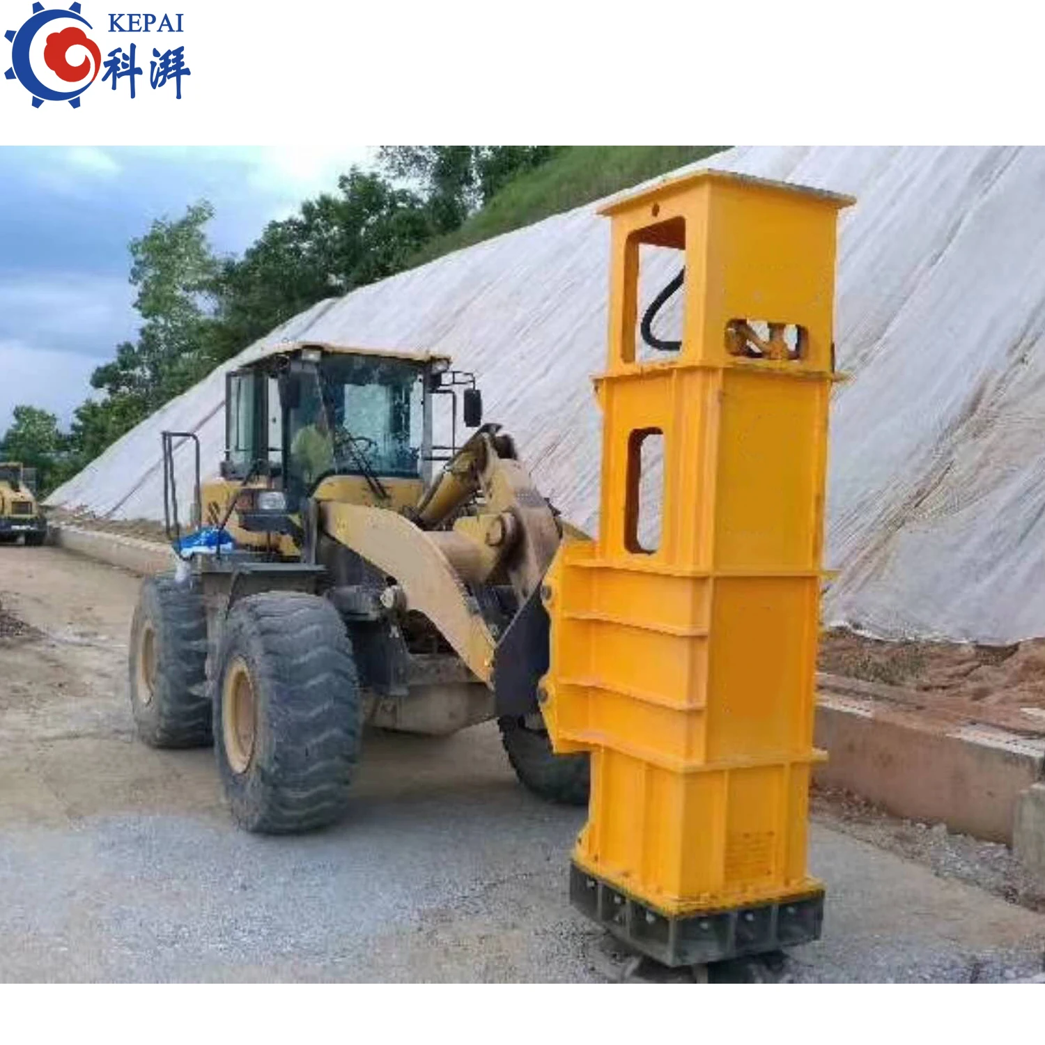 Hydraulic Impact Rammer for Backfill Soil Road Roller for Bridge Culvert Wheel Loader Belt Rammer Wheel Loader Hydraulic Rammer
