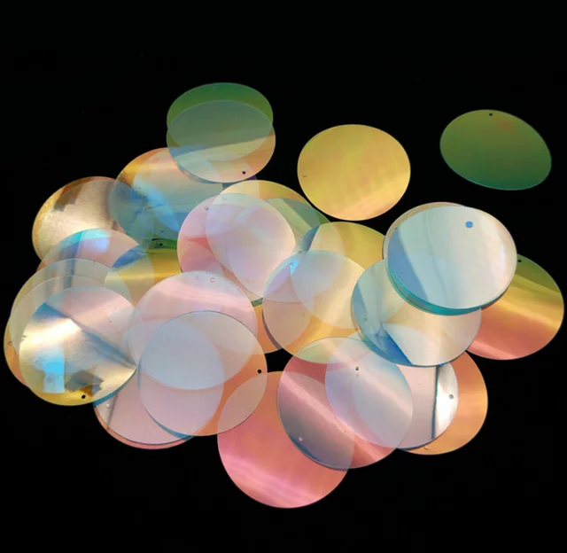 PET RPET single hole holographic sequin