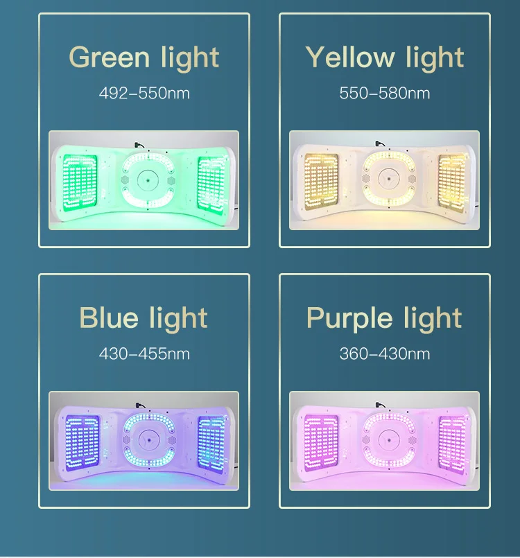 Home use 5D Collagen red light therapy UV led light for coffee skin facial SPA anti-aging red light therapy device