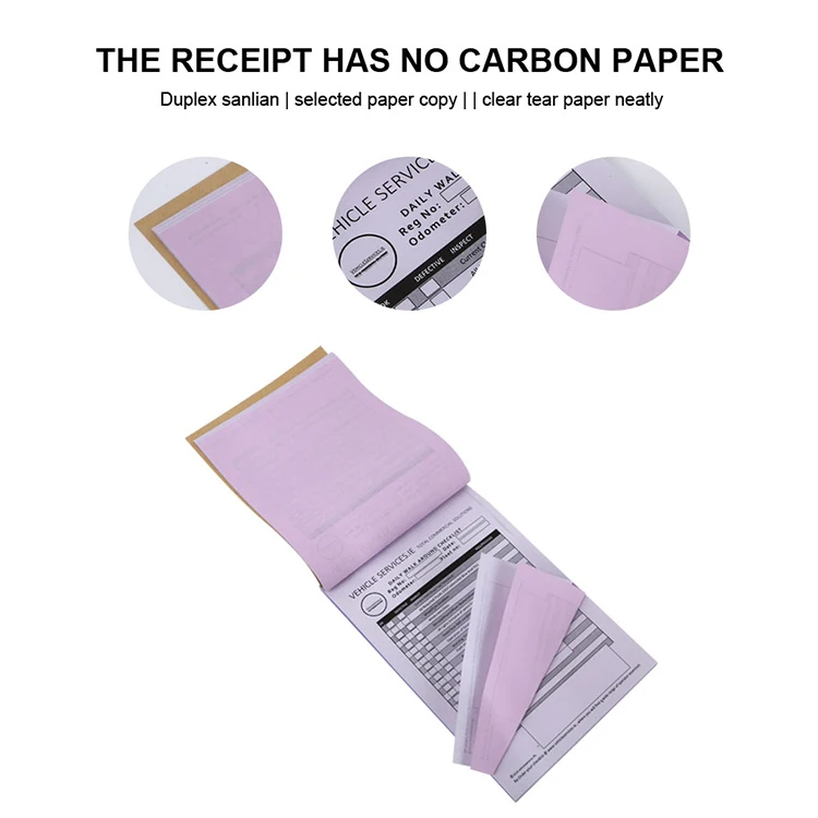 Perforated Carbonless Paper Duplicated Account Tax Invoice Book For Record