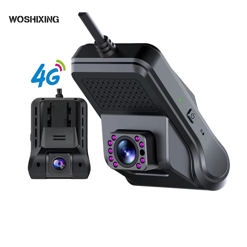 2021 New Arrival One-key Click Alarm 4G Dual Lens Dash Camera SIM Card GPS track WIFI Car black Box G-Sensor Dash Camera