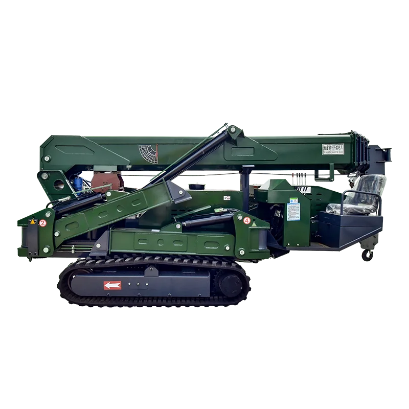 CE/ISO9001 approved Narrow Working small Mini 5 Ton Folding Hydraulic Engine Hoist Spider Crane