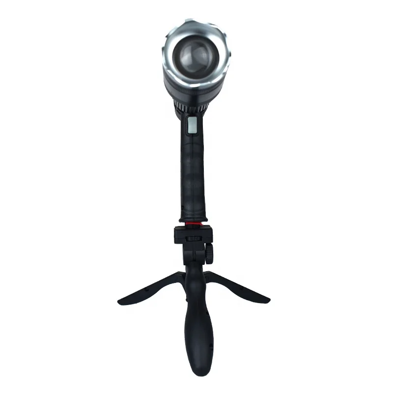 360 Light Super Bright Rechargeable Zoomable Torch LED Portable Flashlight With USB Charging Line