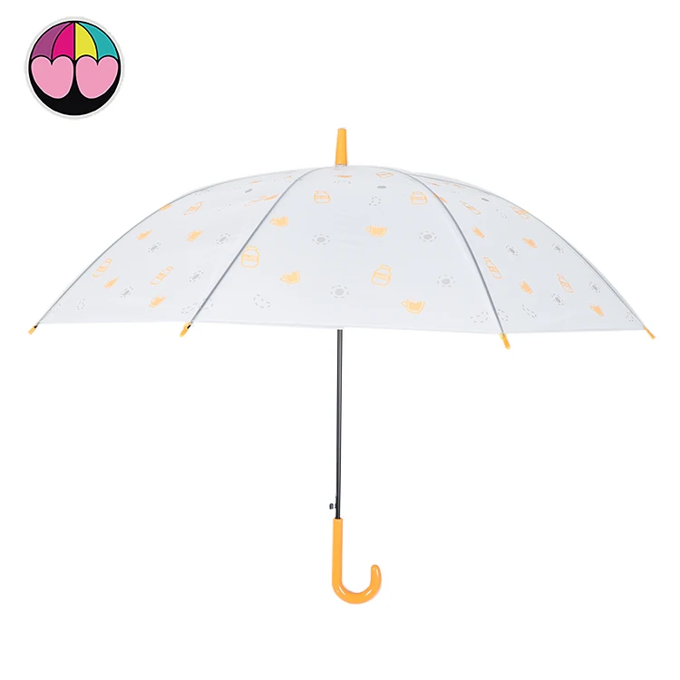 Automatic printing EVA straight bike rain cartoon umbrella