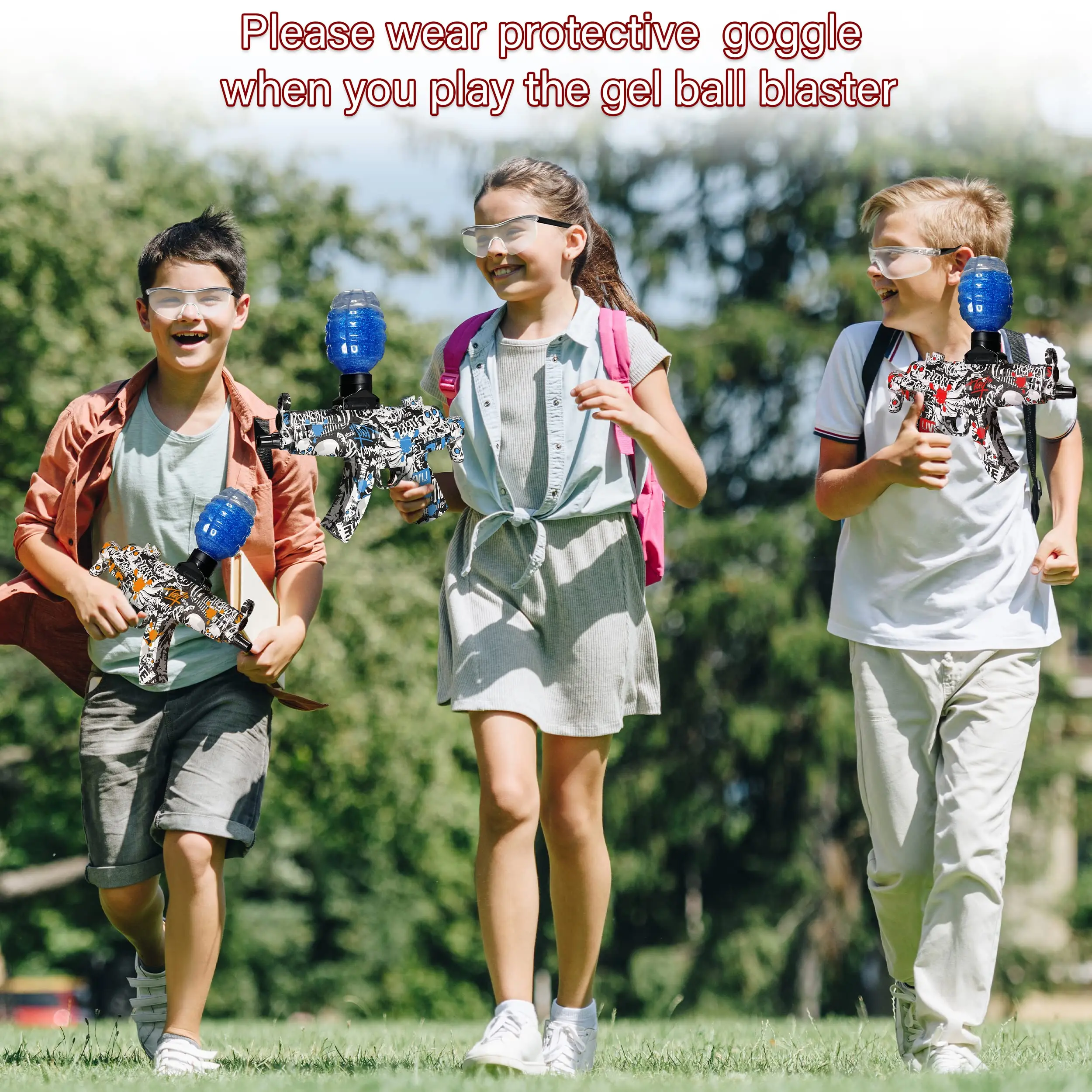 Graffiti Electric Toy Gun Children Gifts Outdoor Games Tell Water Bomb MP5 Splash Launcher Gel Gun