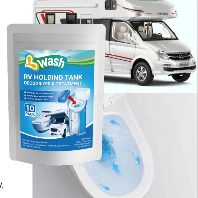 Holding Tank Deodorizers for RV/Marine Portable Camping Toilet Eliminating Odors and Breaking Down Waste Papers Fresh Scent