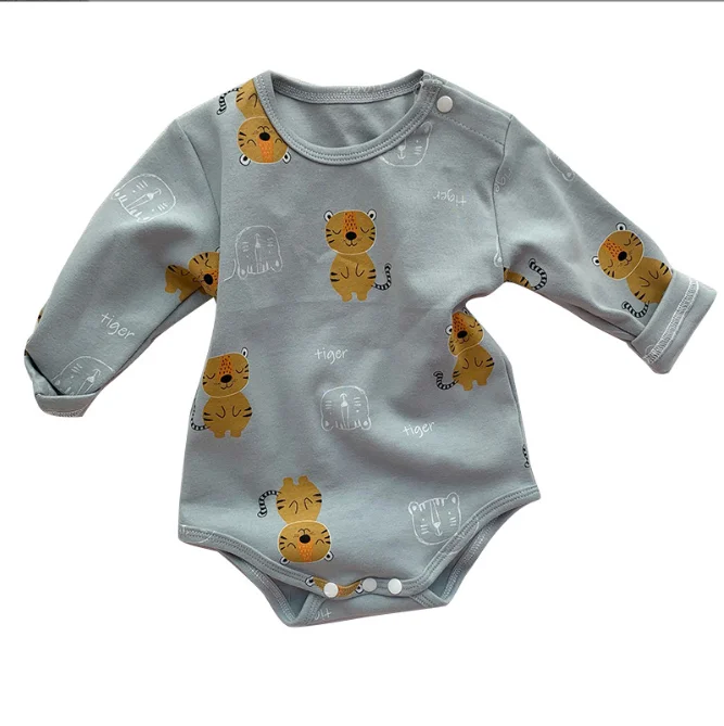 Spring newborn boys and girls Korean version of the cartoon baby jumpsuit