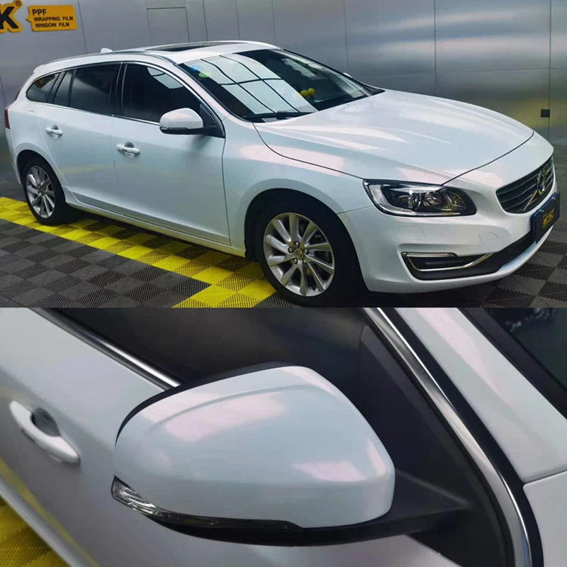 NICK diamond white to purple pink gold blue  colors film PET super gloss chameleon auto paint car vinyl wrap