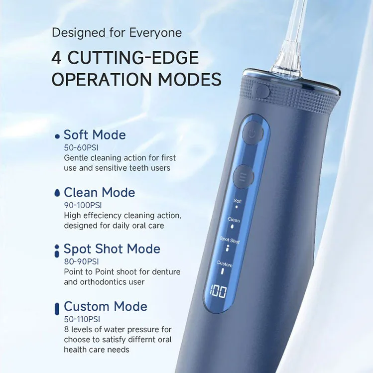 Digital Screen Water Teeth Flossers 300ml Water Dental Flossers 2023 Electric Dental Water Flosser