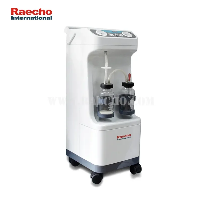 Mobile Electric  Oil-free Suction Device Aspirator Plastic CE Portable Vacuum Medical Surgical Suction Machine for Surgery