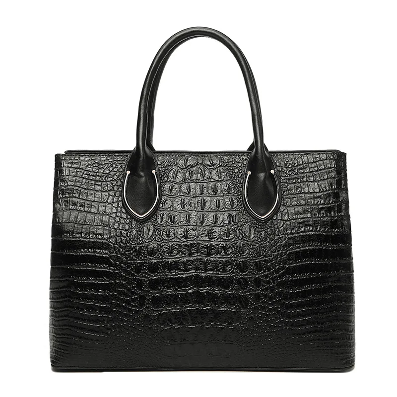 Factory new design Crocodile handbag women High quality pu leather waterproof tote bag wholesale