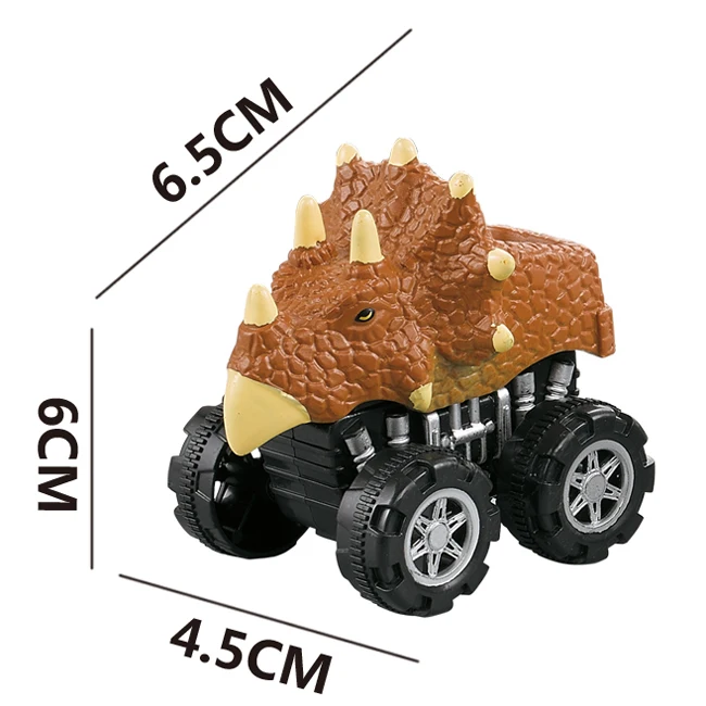 8 Kinds Mixed Toy Car Cartoon Vehicles Toys Dinosaur Pull Back Car for Kids