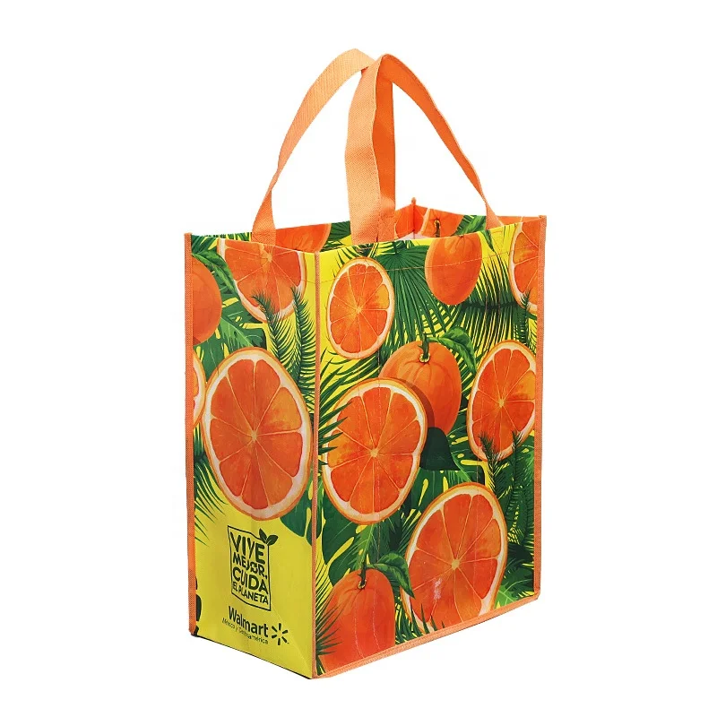 Wholesale Custom New Printed Eco Friendly Recycle Reusable Grocery PP Laminated Non Woven Fabric Tote Shopping Bags
