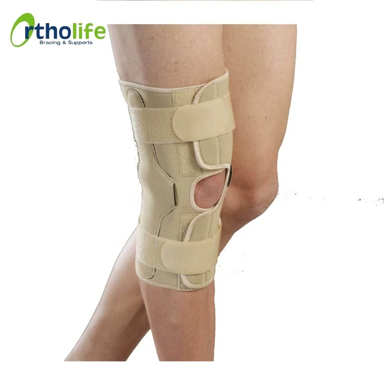 OL-KN058 Athletic Knee Protector around hinged knee support Neoprene Orthopedic knee brace wrap support
