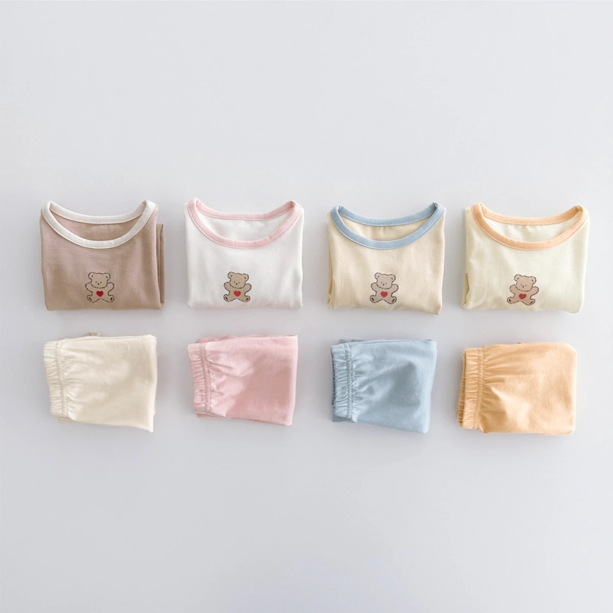 Cotton clothes set infant long sleeve shirt pants home wear sleepwear outfit cartoon suit