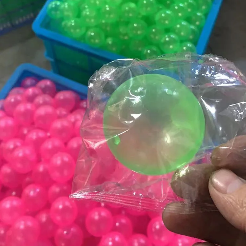 Wholesale Custom Toys Hand Massage Relief Stress Luminescent Sticky Wall Balls Glow in Dark Ceiling