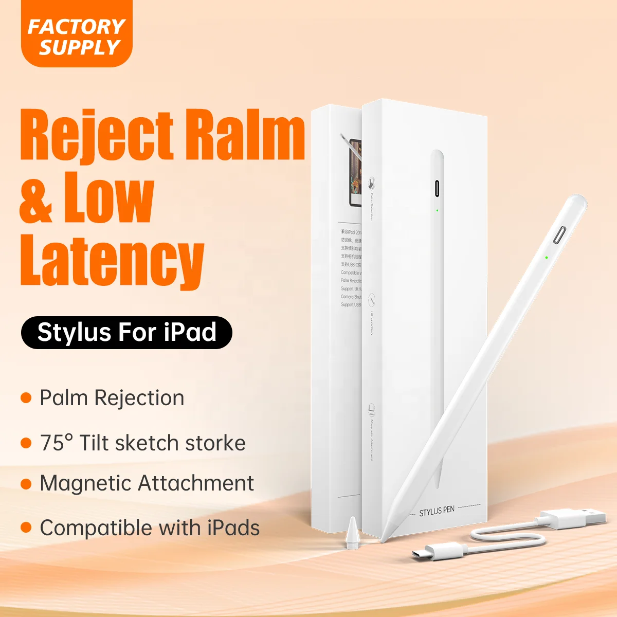 Stylus For Apple Pencil 2 1 With Wireless Charging And Pairing For iPad Pencil Palm Rejection Tilt Pen For iPad Air Pro Mini