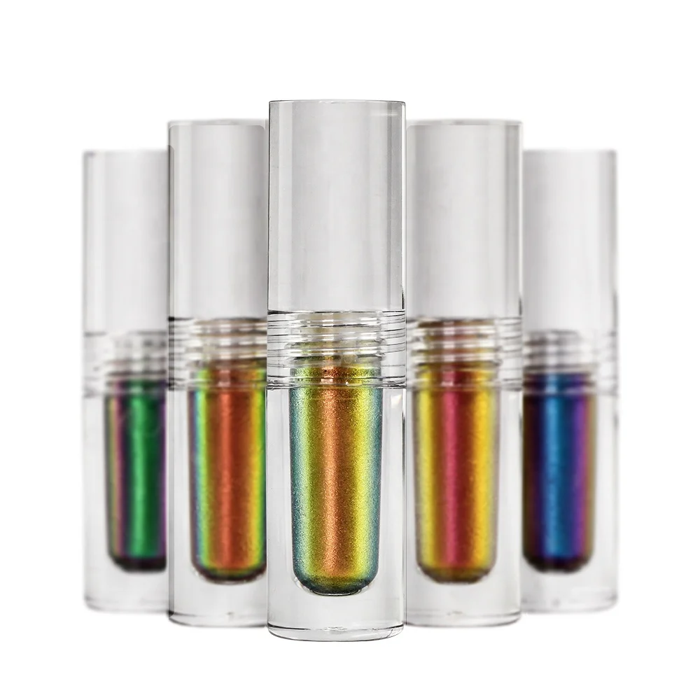  Low MOQ Custom Makeup Chameleon Eyeshadow Multicolor Duochrome Pressed Pigment Multichrome