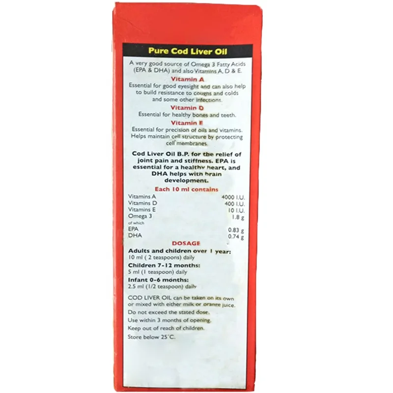 Bulk Quality Hot Sell Cod Liver Oil Vitamin A and D Soft gel Capsule